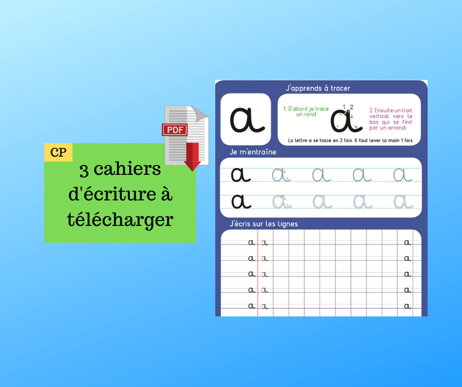 Cahier D'écriture À Imprimer Gratuit / Fiches D Ecriture A Imprimer ...